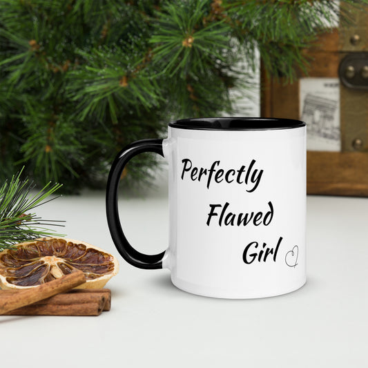 Perfectly Flawed Girl: Mug with Color Inside