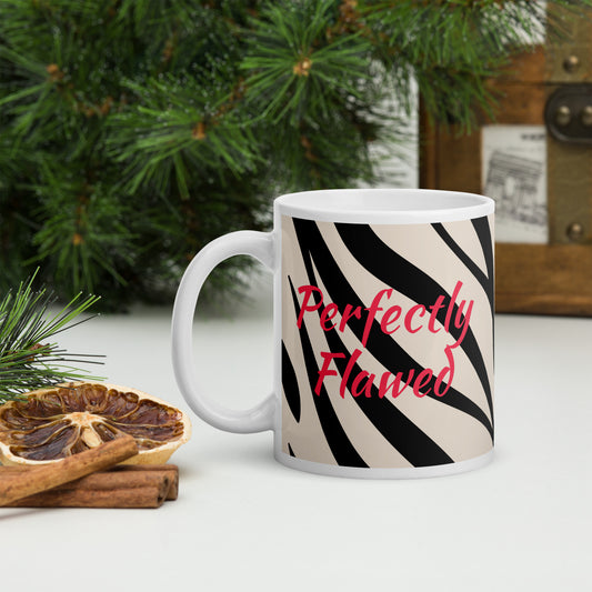 Perfectly Flawed: Zebra glossy mug