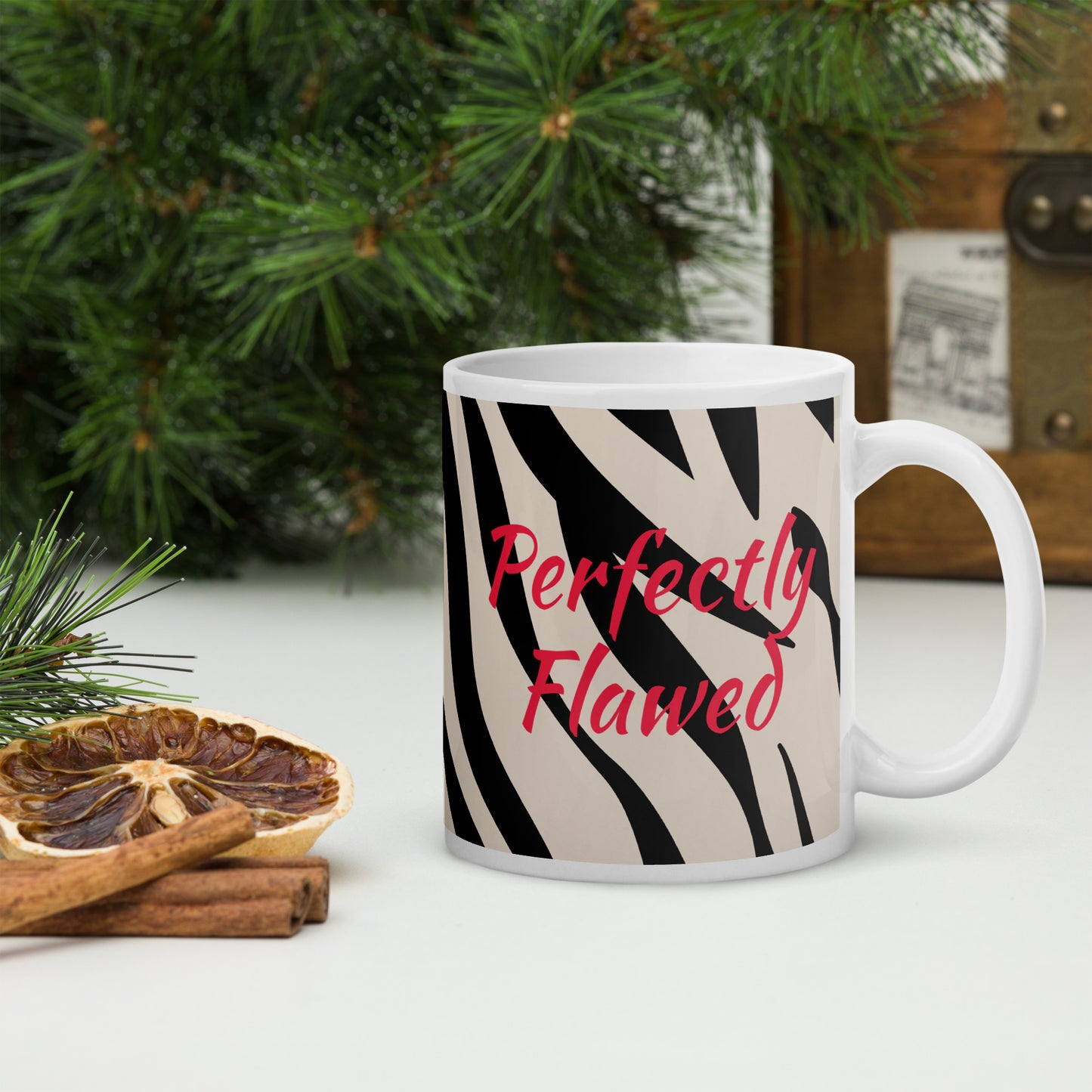 Perfectly Flawed: Zebra glossy mug